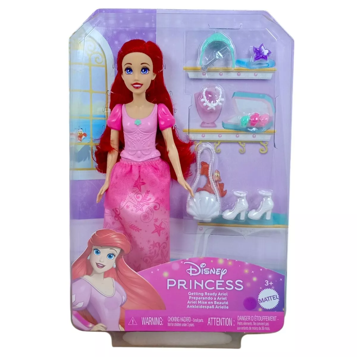 Mattel Ariel Disney Princess Royal Beauty And Accessories Set For Kids | 3+ Years