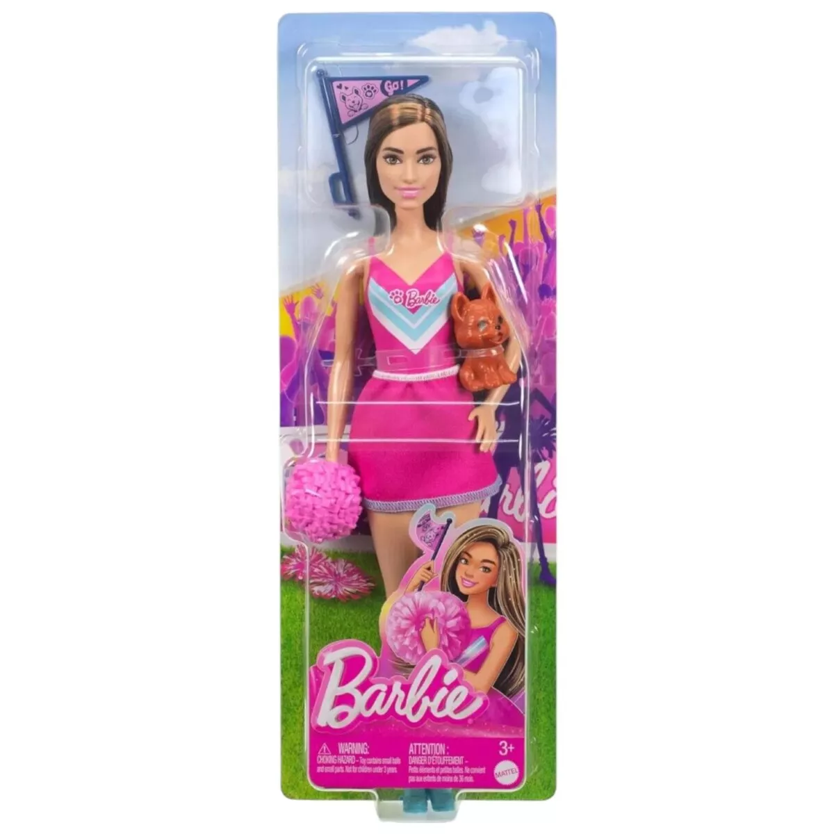Mattel Barbie Cheer Magic Doll with Accessories | Cheerleader Barbie Doll | Fashion Doll with Interactive Cheer Features | Pretend Play Toy for Girls | 3+ Years