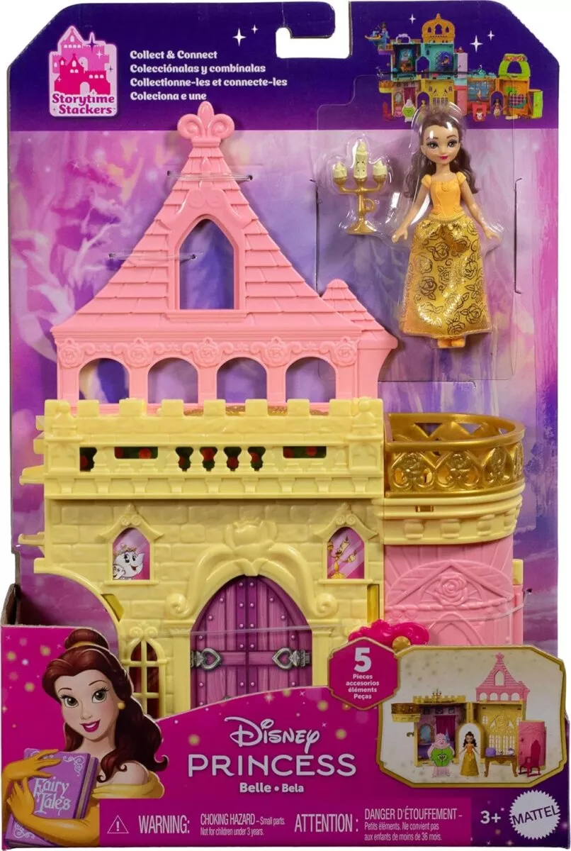 Mattel Disney Princess Belle Dream Castel With Accessories For Kids | 3 + Years