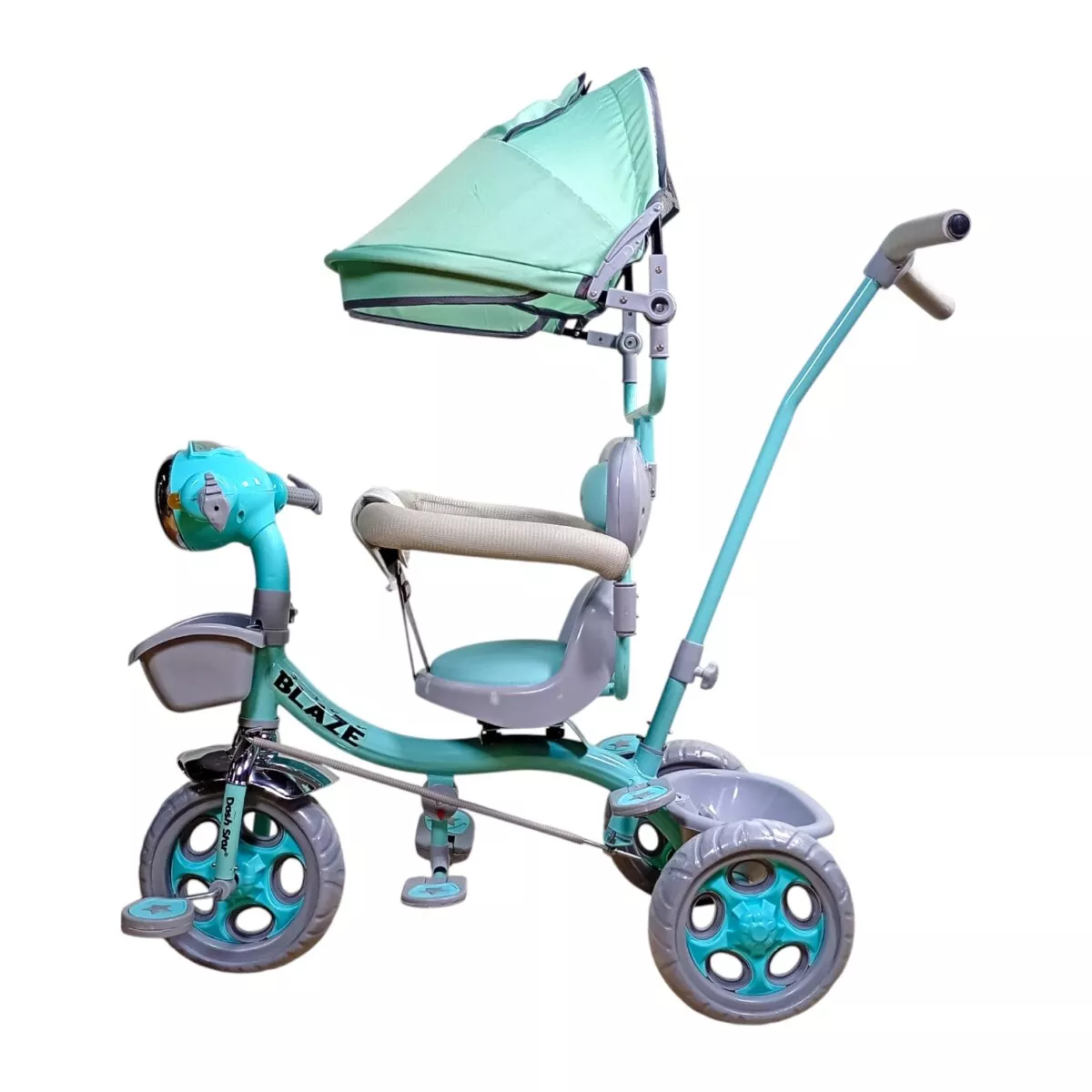 Dash Star Blaze Star For Kids Smart Plug And Play 4 Dash Star ! Blaze Star' Tricycle For Kids Smart Plug And Play With Canopy, Storage Basket, Parental Control Handle Cushion Seat And Seat Belt For Boys,Girls | 12+Months Dash Star ! Blaze Star' Tricycle For Kids Smart Plug And Play With Canopy, Storage Basket, Parental Control Handle Cushion Seat And Seat Belt For Boys,Girls | 12+Months Image 3