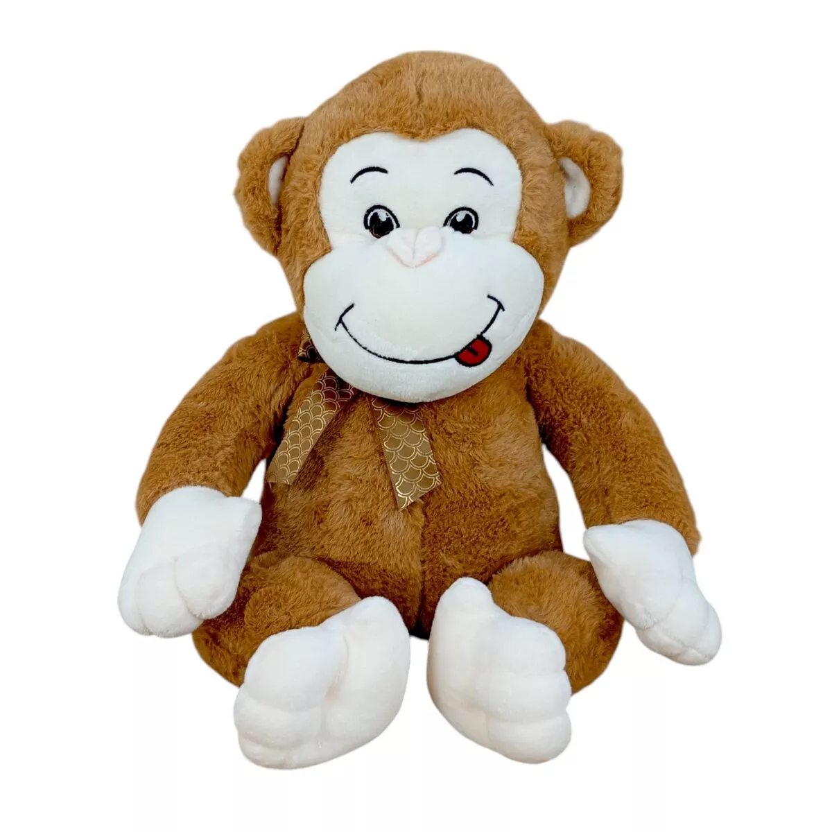 Funzoo Brown Cuddling Chimpanzee | Soft, Huggable Plush Toy for Kids | 3+ Years