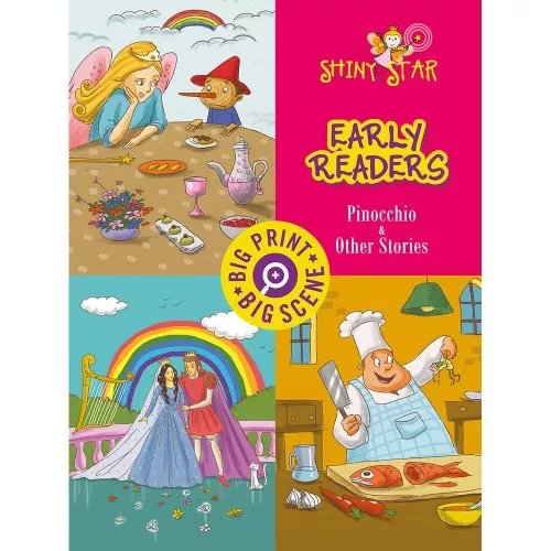 Shree Book Shiny Star Pinocchio and Other Stories | Illustrated Storybook for Kids | 4+ Years