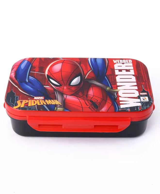 Striders Spiderman Lunch Box ISC | Fun, Practical, and Durable Mealtime Companion | 3+ Years