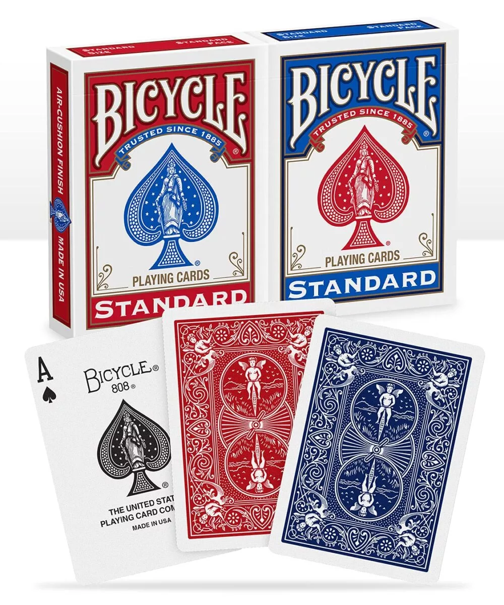 Bicycle Standards Playing Cards Combo | Premium Quality Card Set for Kids | 12+ Years