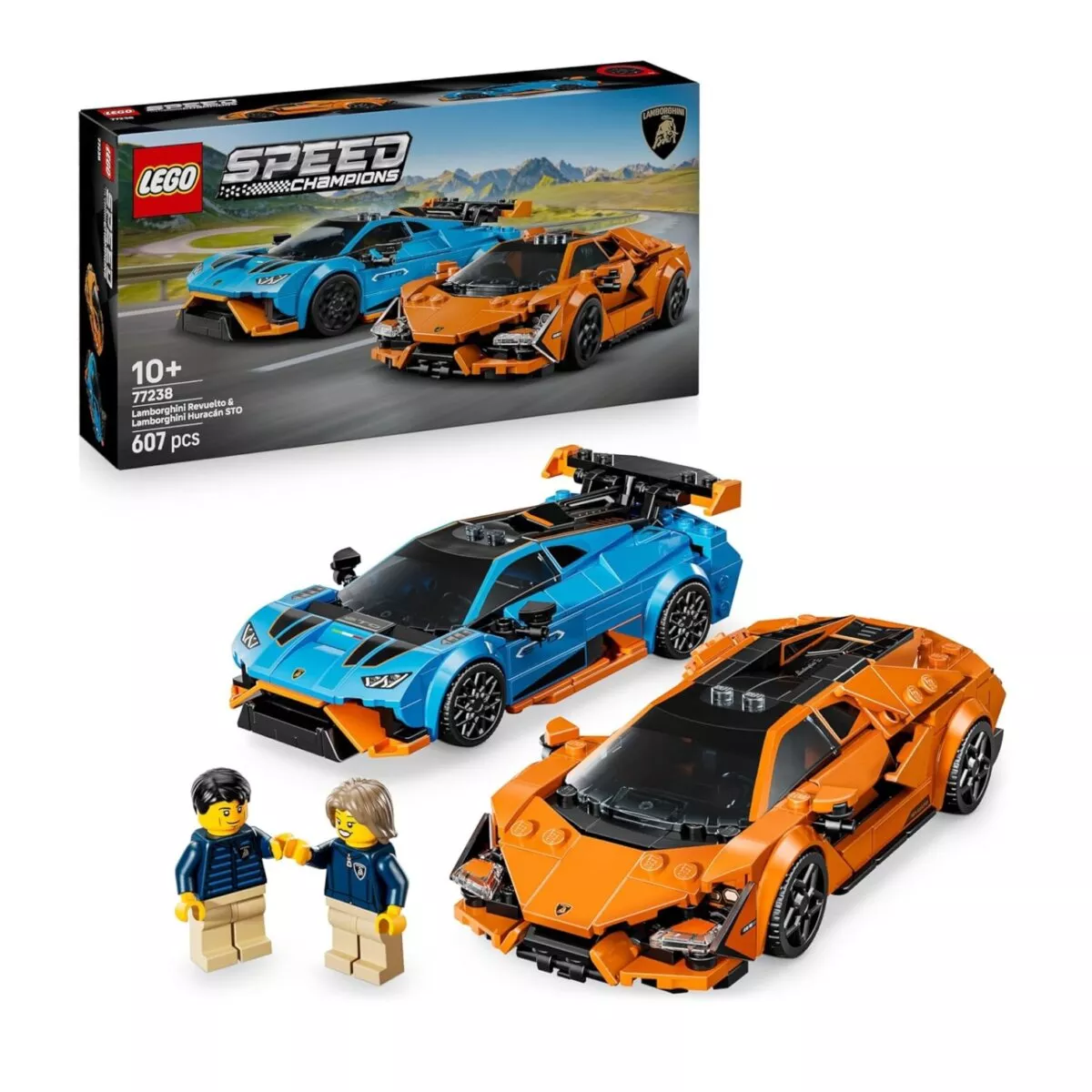 Lego Speed Champions Lamborghini Revuelto And Huracán STO 77238 ! 607Pcs Building Blocks Toys | 10+Years