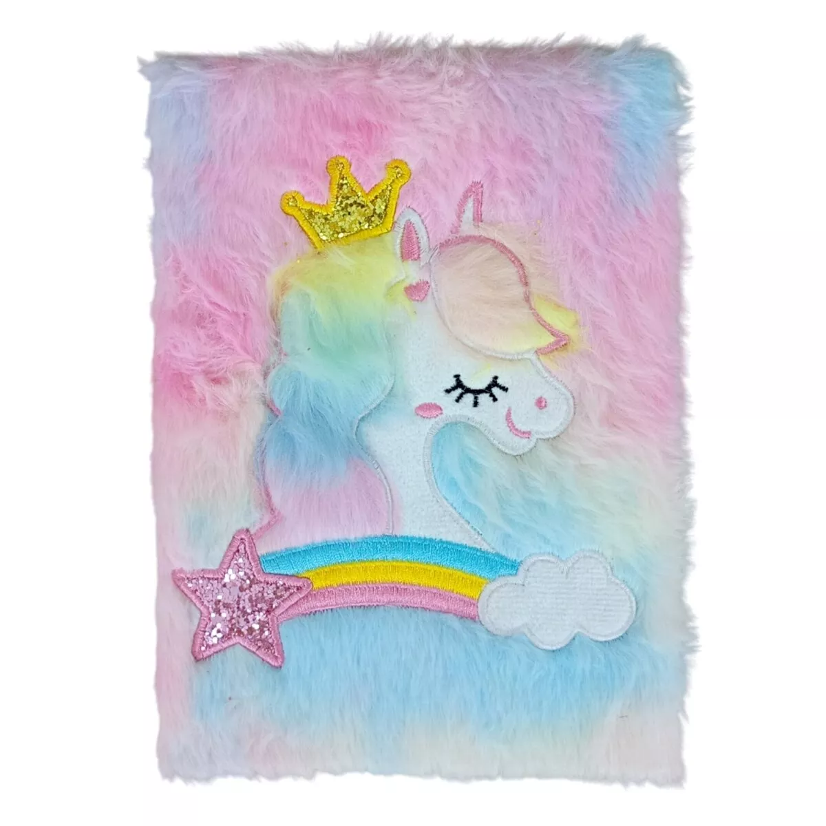 Dreamy Magical Unicorn Furry Fantasies Diary | Soft Furry Cover Journal for Kids | 5+ Years ( Color May Very )