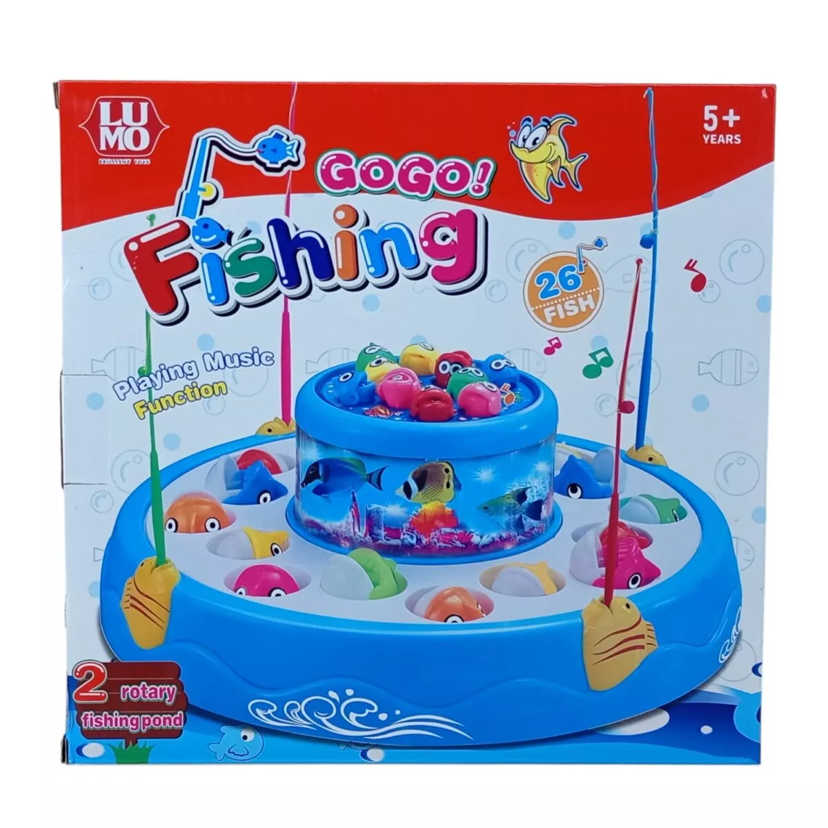 Electric Rotating Magnetic Gogo Fishing Game 26 Pieces Of Fish 2 Rotary Ponds 4 Pods Music And Light Function Fun Toy For Kids 5 Years 1 Electric Rotating Magnetic Gogo Fishing Game | 26 Pieces Of Fish, 2 Rotary Ponds, 4 Pods | Music And Light Function | Fun Toy For Kids | 5+ Years Electric Rotating Magnetic Gogo Fishing Game | 26 Pieces Of Fish, 2 Rotary Ponds, 4 Pods | Music And Light Function | Fun Toy For Kids | 5+ Years