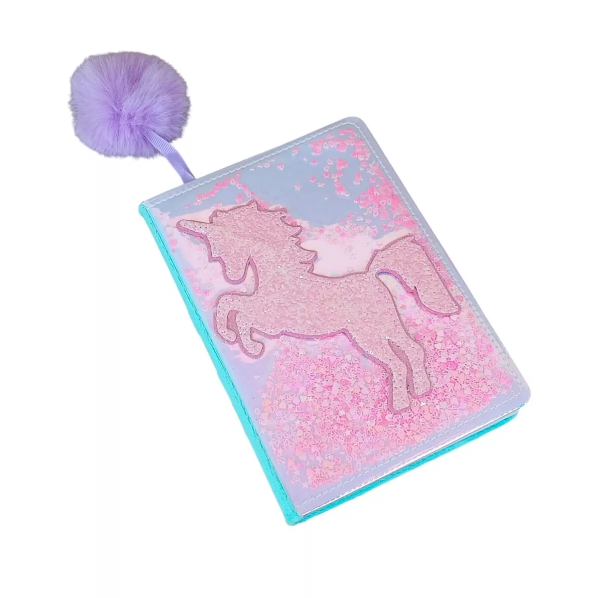 Fancy Magical Unicorn Glitter Glow Unicorn Diary | Sparkling Stationery Journal for Kids | Secret Writing Notebook with Glitter Cover | 5+ Years