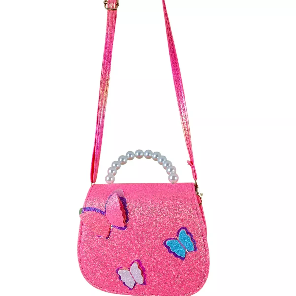 Girls Glitter Sling Purse With Butterfly Motifs Pearl Handle With Magnetic Lock For Girls 3 Year 22 Girls' Glitter Sling Purse With Butterfly Motifs, Pearl Handle With Magnetic Lock, For Girls | Ultimate Sparkle Fashion Bag For Kids Age 3+ Girls' Glitter Sling Purse With Butterfly Motifs, Pearl Handle With Magnetic Lock, For Girls | Ultimate Sparkle Fashion Bag For Kids Age 3+ Image 18