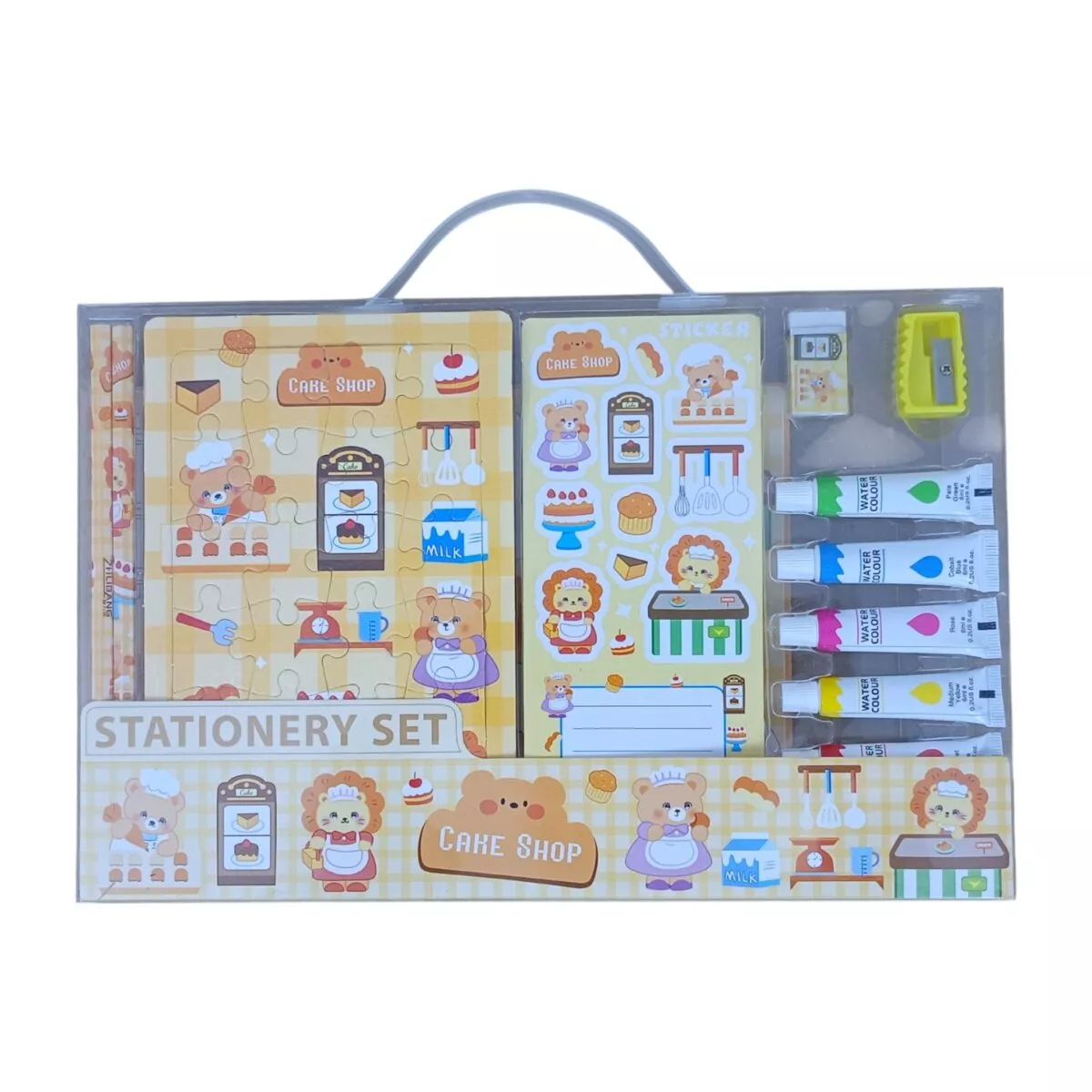 Water Colours Set Stationery | Creative, Safe and Vibrant Painting Kit for Kids | Perfect for Art, School Projects and Imaginative Play | 5+ Years