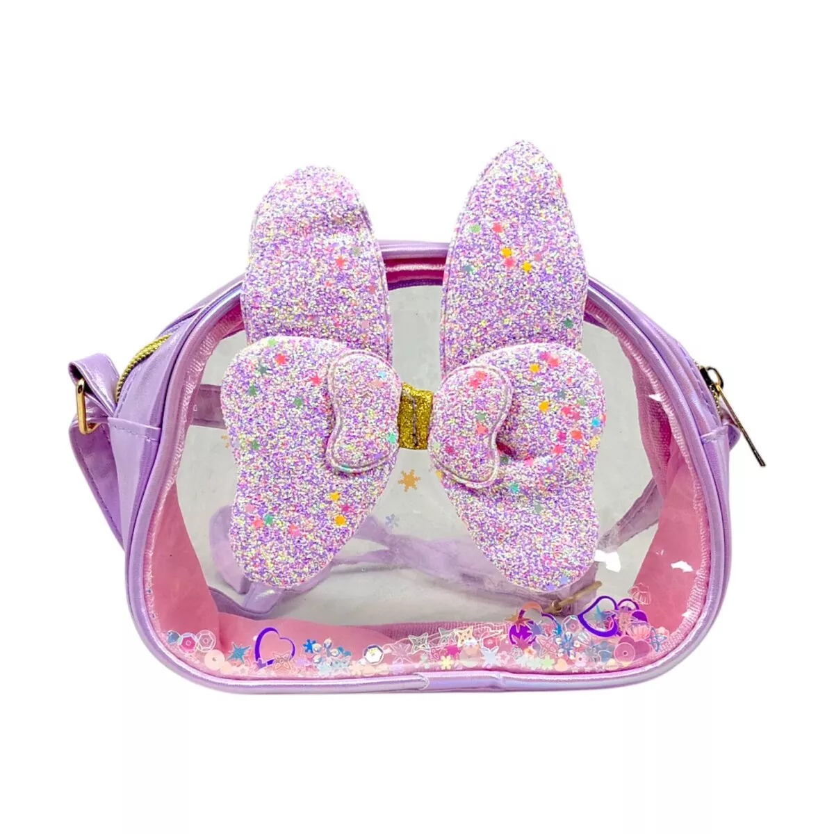 Fancy Sling Single Chain Transparent With Bowtie, Bunny Ears And Handle Bag For Kids toy for kids, Fancy Sling Single Chain Transparent With Bowtie, Bunny Ears And Handle Bag For Kids cute sling bag, Fancy Sling Single Chain Transparent With Bowtie, Bunny Ears And Handle Bag For Kids toddler accessory, Fancy Sling Single Chain Transparent With Bowtie, Bunny Ears And Handle Bag For Kids kids sling bag