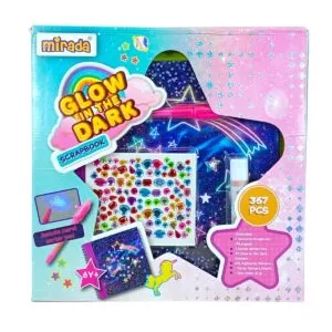 Mirada 367Pcs Glow In The Dark Scrapbook Diy Craft And Journaling Kit For Kids Creative Art Set 6 Years 2 Home Mirada Glow In The Dark Scrapbook Craft Kit For Kids, Mirada Glow In The Dark Scrapbook Diy Activity Set, Mirada Glow In The Dark Scrapbook Creative Journaling Kit, Mirada Glow In The Dark Scrapbook Kids Art Set, Mirada Glow In The Dark Scrapbook Fun Learning Toy