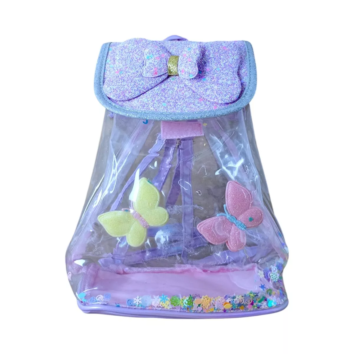 Simply Translusent Bowtie And Butterfly Design Backpack Super Cute Great Shape Bag For Kids 2Year 8 Simply Translucent Bowtie And Butterfly Design Backpack – Amazing Lightweight Bag For Kids 2+ Years Simply Translucent Bowtie And Butterfly Design Backpack – Amazing Lightweight Bag For Kids 2+ Years Image 8