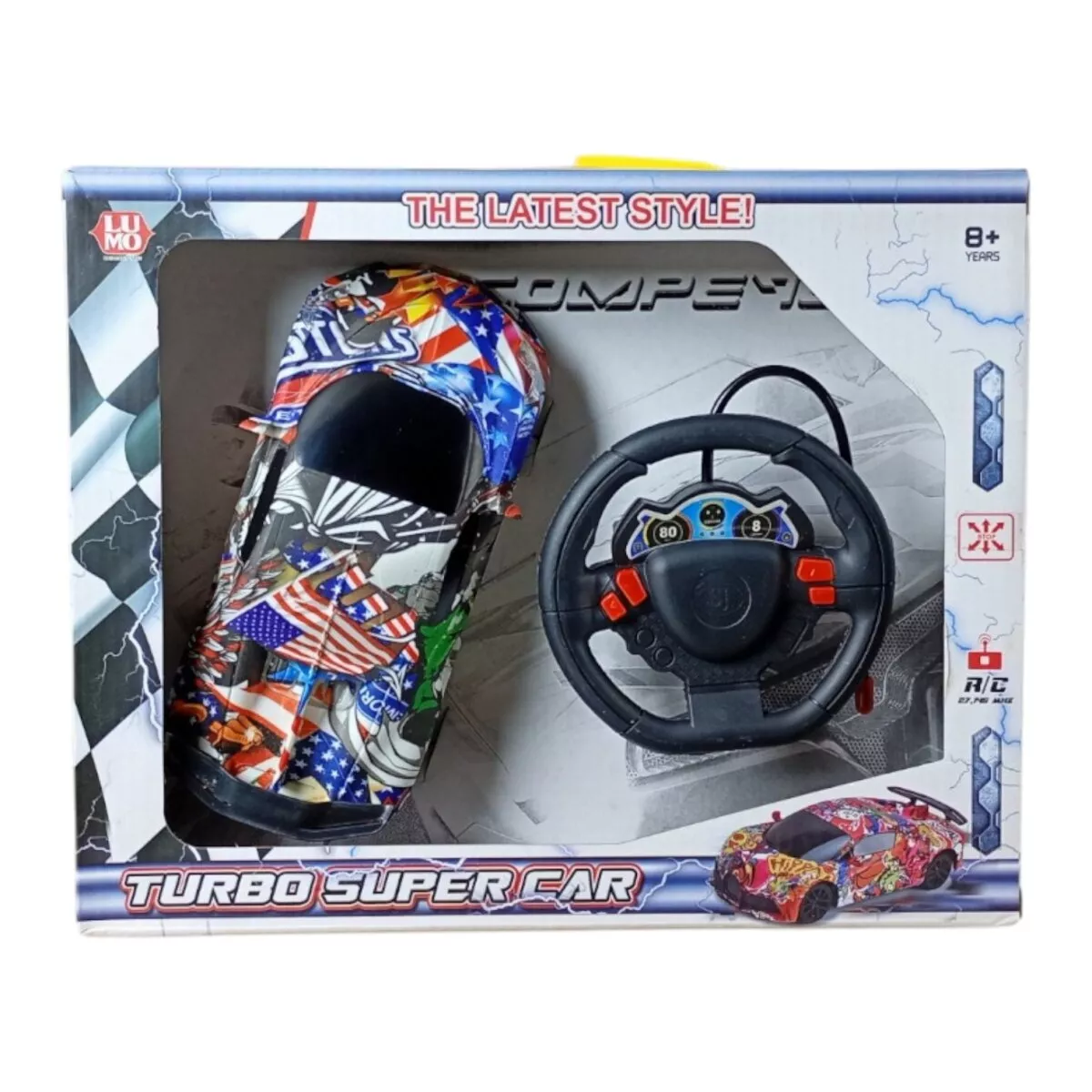 Turbo Super Remote Control Car for Kids, high-speed RC car for kids, precision control RC car, shock-resistant RC vehicle, remote control cars for kids 8+, kids racing car, Turbo Super remote control toy, rechargeable RC car