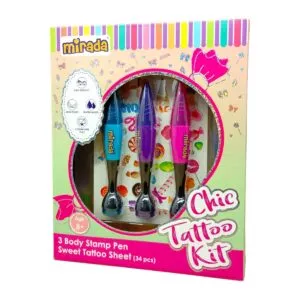 Mirada Chic Tattoo Kit Fun And Safe Temporary Tattoo Set For Kids 8 Creative Art And Craft Toy 1 Home Mirada Chic Tattoo Kit Creative Art Set, Mirada Chic Tattoo Kit Temporary Tattoos For Kids, Mirada Chic Tattoo Kit Fun Diy Craft, Mirada Chic Tattoo Kit Children’s Activity Toy
